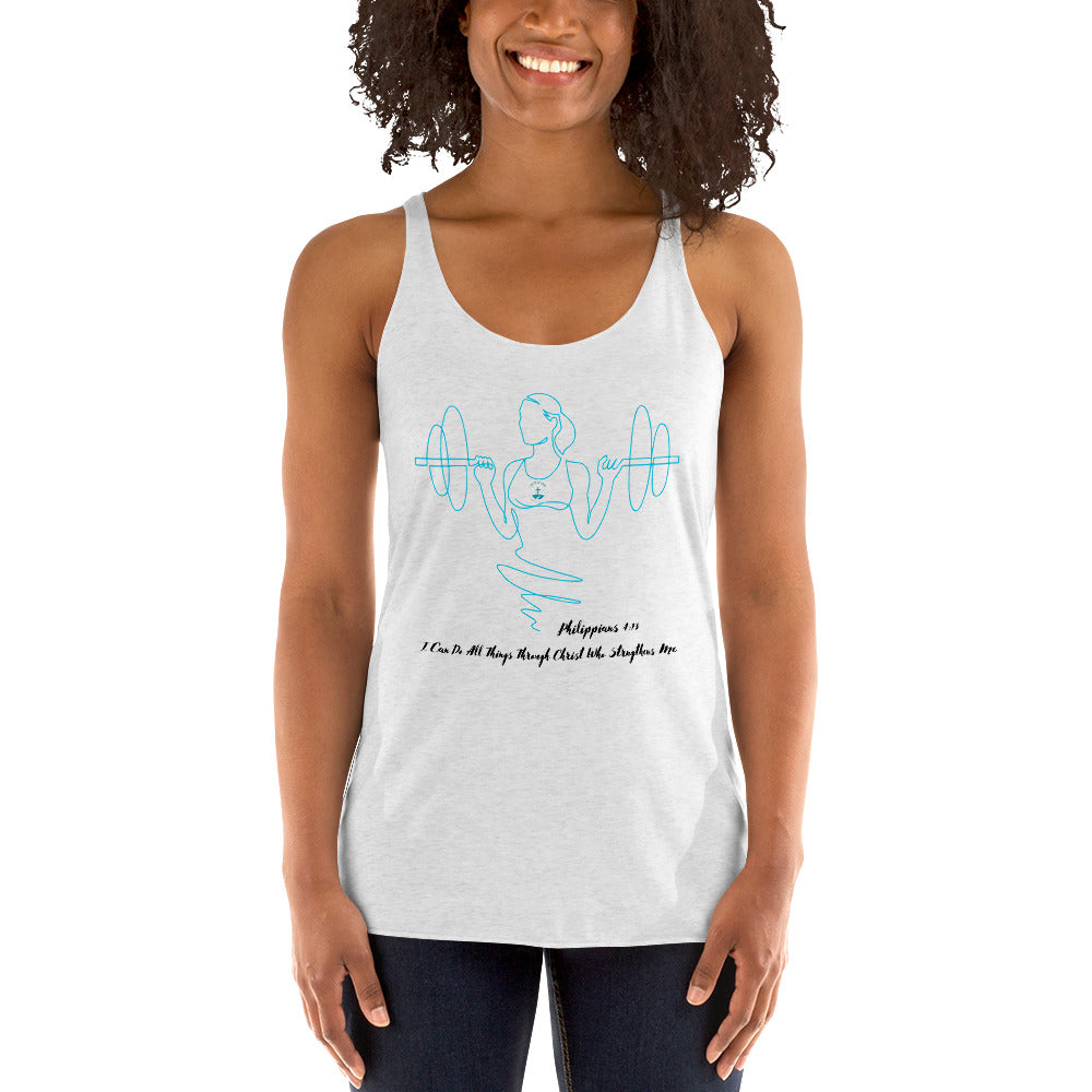 I can do all things Racerback Tank